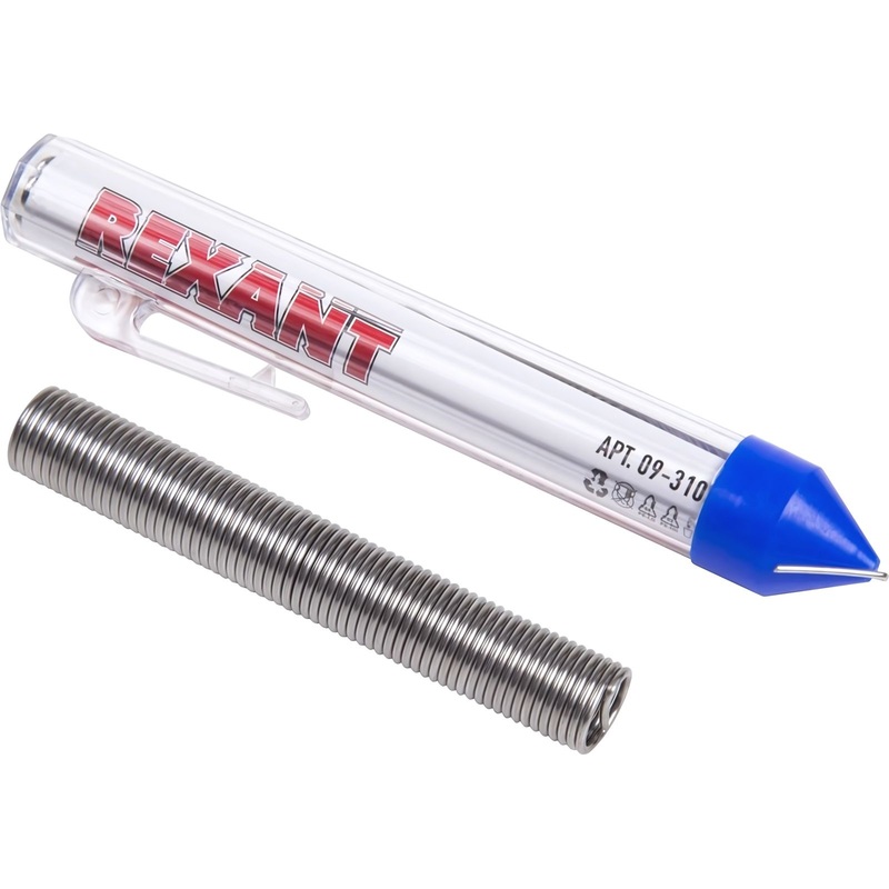 Изображение товара Припой с канифолью REXANT 09-3103 для надежной пайки