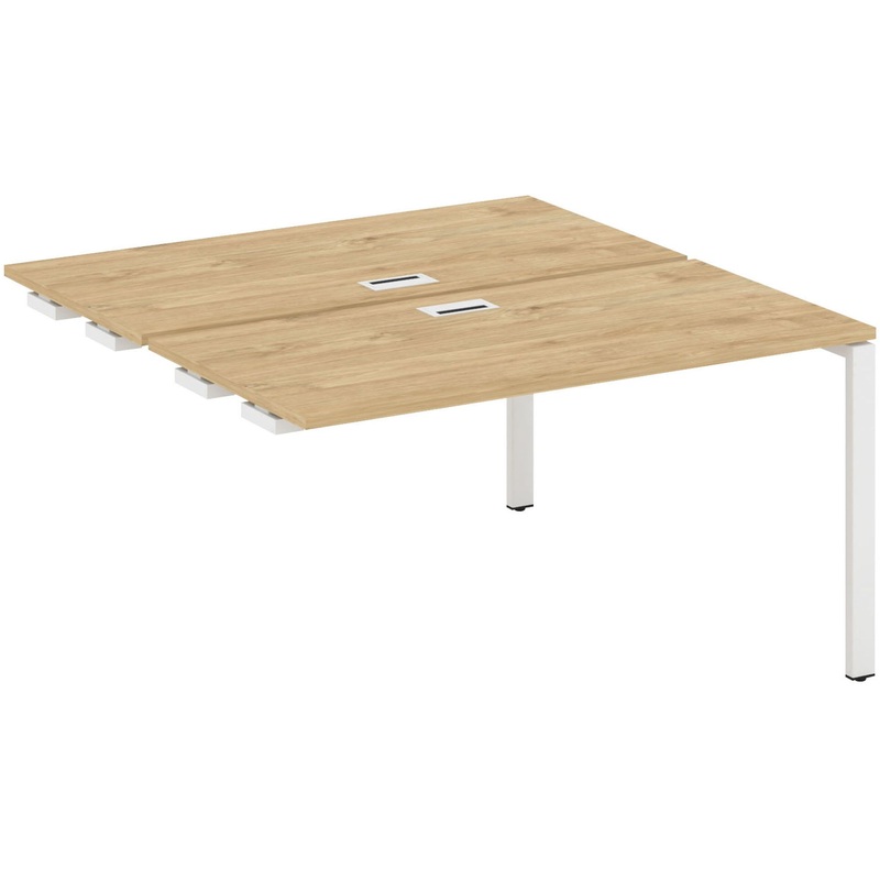 Изображение товара Стол-приставка SN-6P.DPRS-024 тиквуд светлый белый 1580х1632х750 мм