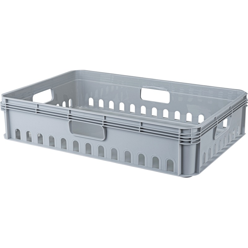 Изображение товара Ящик пластиковый универсальный Евробокс 600х400х130 мм серый (425233030)