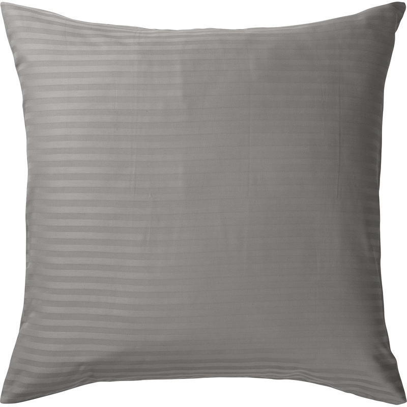 Изображение товара Наволочка Verossa Gray 70x70 см страйп из 100% хлопка двухштучный комплект