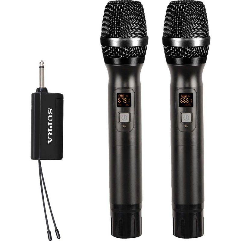 Изображение товара Микрофон динамический Supra SWM-54 2 шт беспроводной кардиоидный