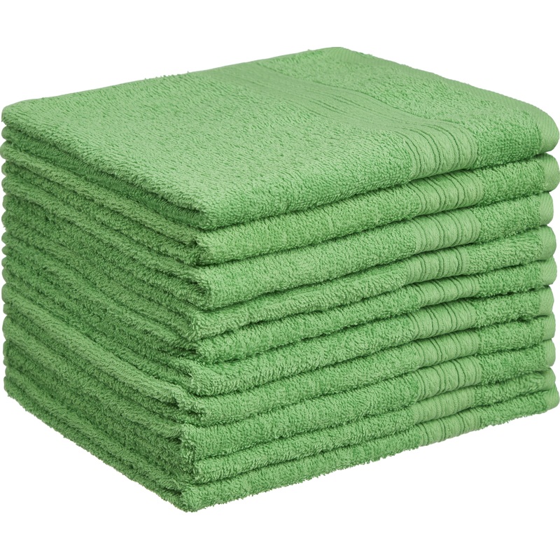 Изображение товара Махровое полотенце Luscan 40x70 см, комплект 10 штук, салатовое