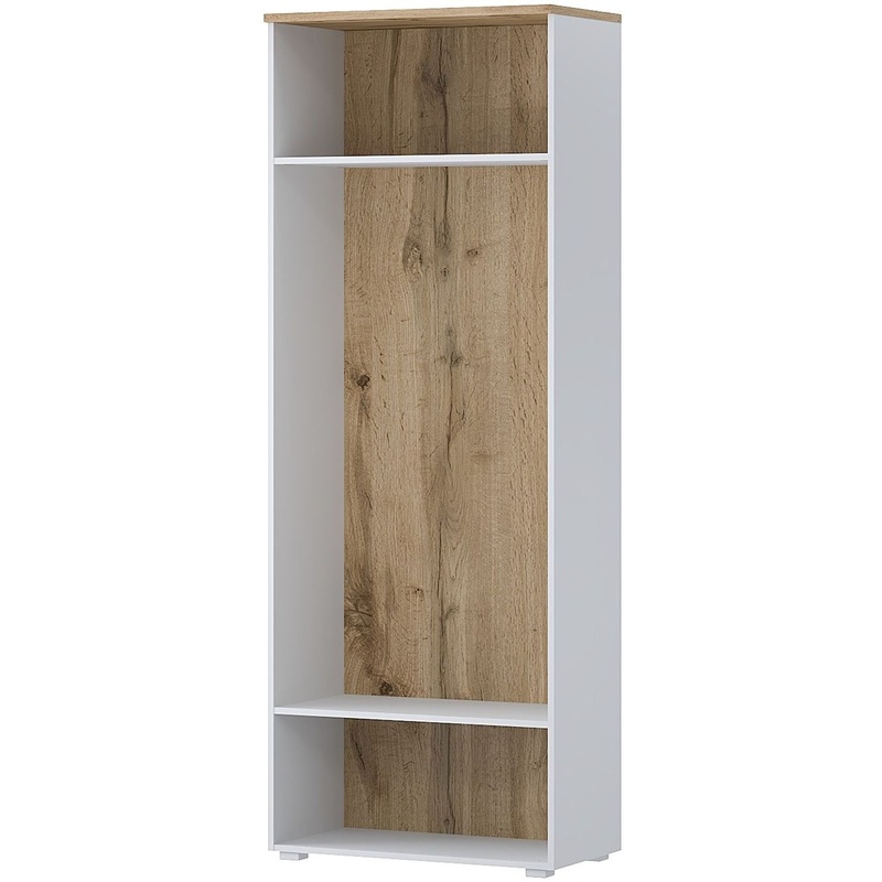 Изображение товара Корпус гардероба K-Loft 241H010 (дуб натуральный/белый, 786х420х2106 мм) Изображение товара Корпус гардероба K-Loft 241H010 (дуб натуральный/белый, 786х420х2106 мм)