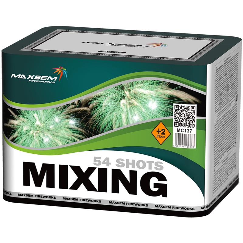 Изображение товара Батарея салютов Maxsem Mixing 54 залпов (MC137) с эффектами