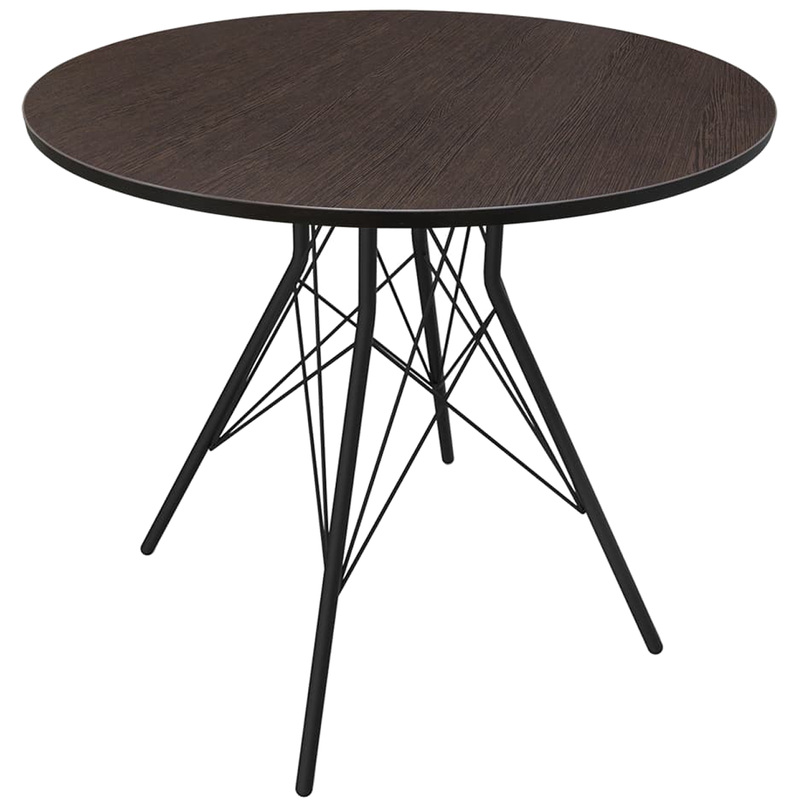 Изображение товара Стол обеденный Sheffilton SHT-TT 80 круглый венге/чёрный 800x755 мм