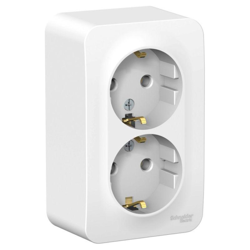Изображение товара Розетка Schneider Electric Blanca двухместная с заземлением 16А IP20