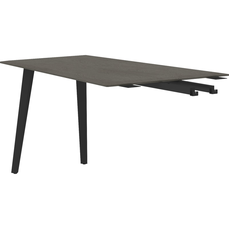 Изображение товара Брифинг-приставка Кабинет Jay (орех мокко/антрацит, 1400х900/700х750 мм)