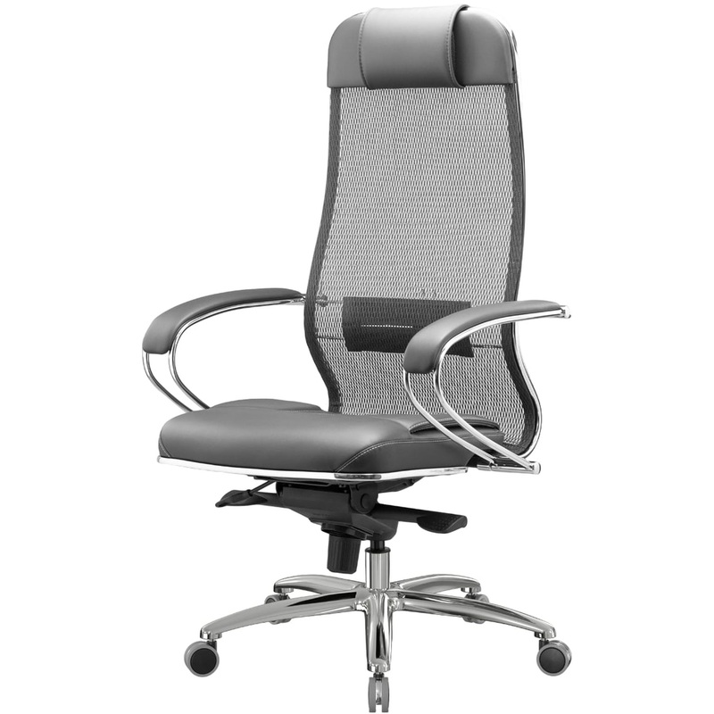 Изображение товара Кресло для руководителя Метта Samurai SL-1.04 серое с механизмом Multi Block