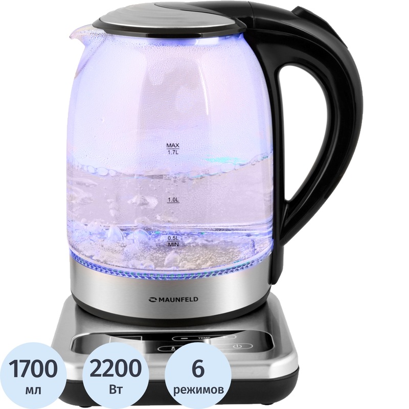 Изображение товара Чайник электрический Maunfeld MGK-614BK чёрный