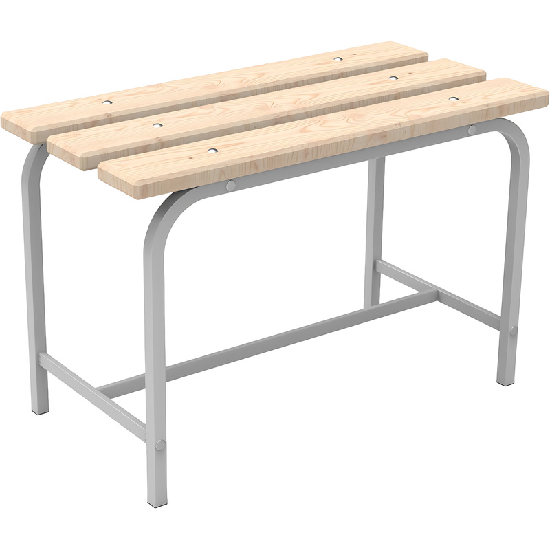 Изображение товара Скамья Титан Мета СТ бежевый 700х350х450 мм металлокаркас дерево сиденье