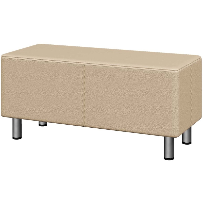 Изображение товара Двухместная банкетка Юнит-Док U-b1 бежевый искусственная кожа компактная для узких зон