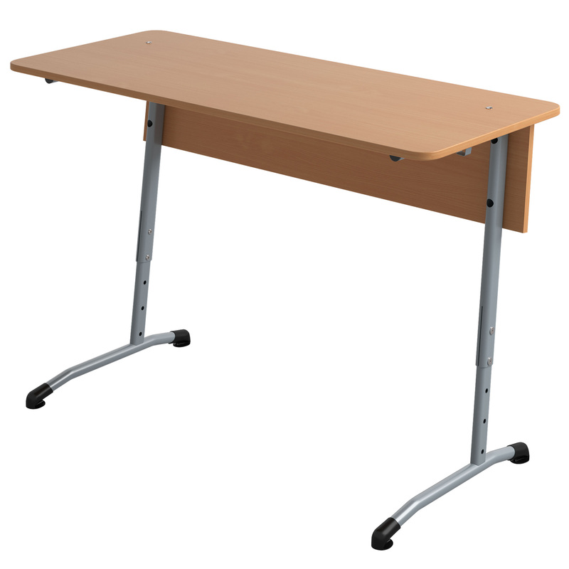 Изображение товара Парты растущая двухместная Гармония для старших классов серый бук регулировка высоты