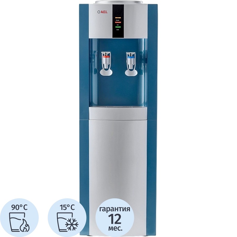 Изображение товара Кулер для воды AEL LD-AEL-47 синий нагрев и охлаждение, напольный