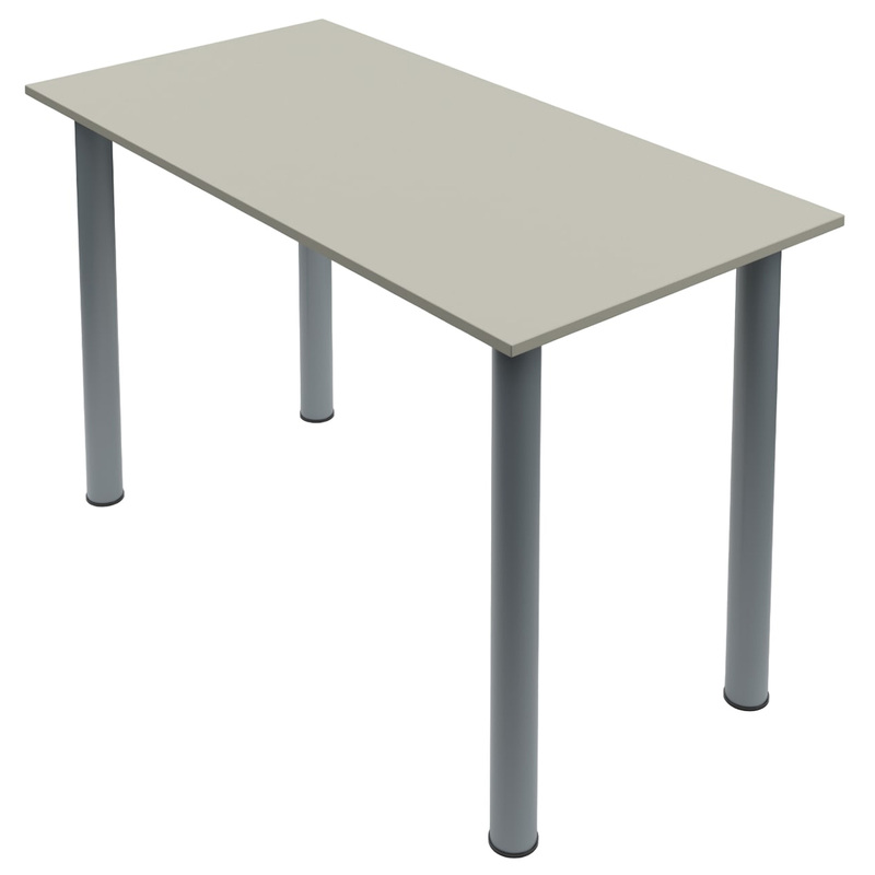 Изображение товара Стол круглые опоры (серый, 1200х600х760 мм)