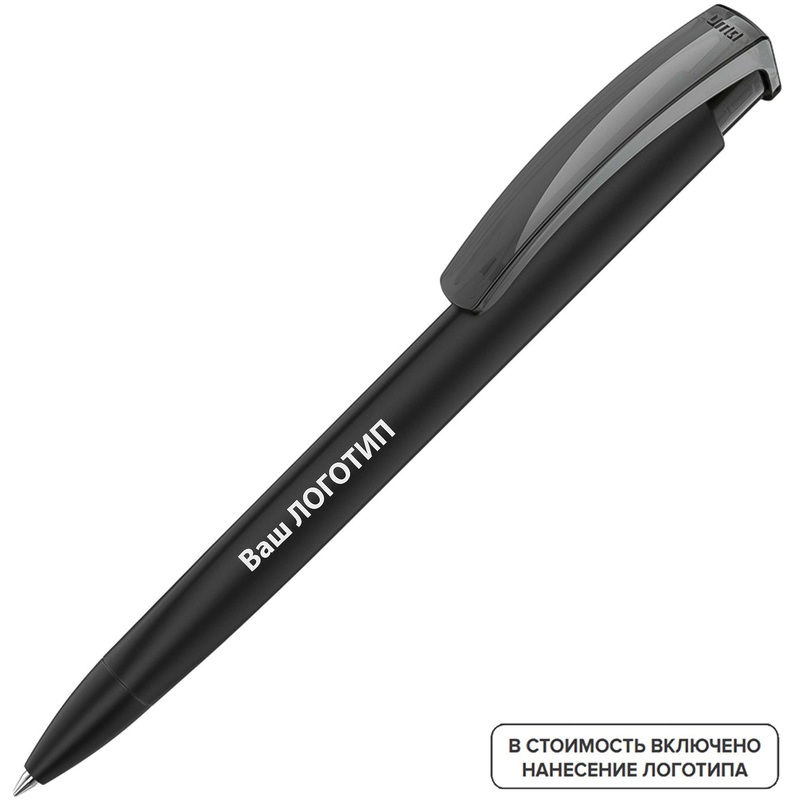 Изображение товара Шариковая автоматическая ручка UMA Trinity K с нанесением логотипа синяя 100 шт