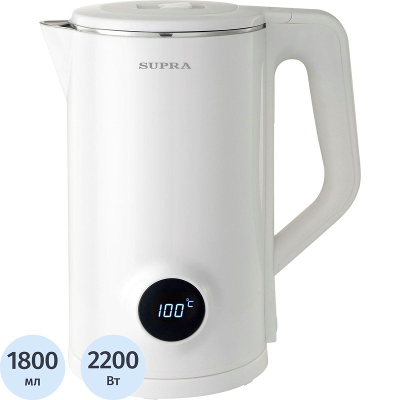 Изображение товара Чайник электрический Supra KES-1884DP белый