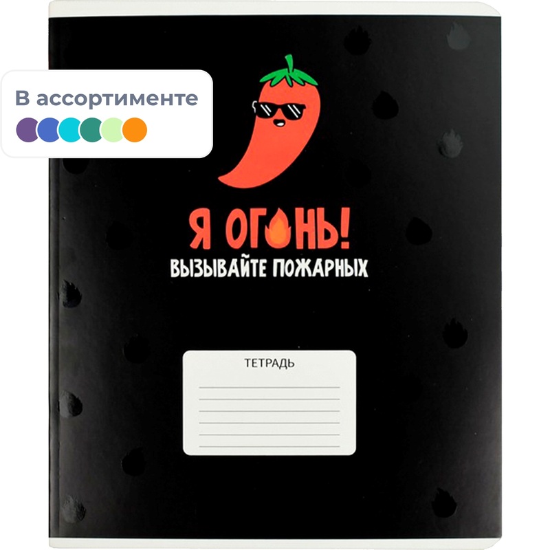 Изображение товара Тетрадь школьная Феникс+ Герои с характером А5+ 24 листа в клетку (УФ-выборочный глянцевый лак)