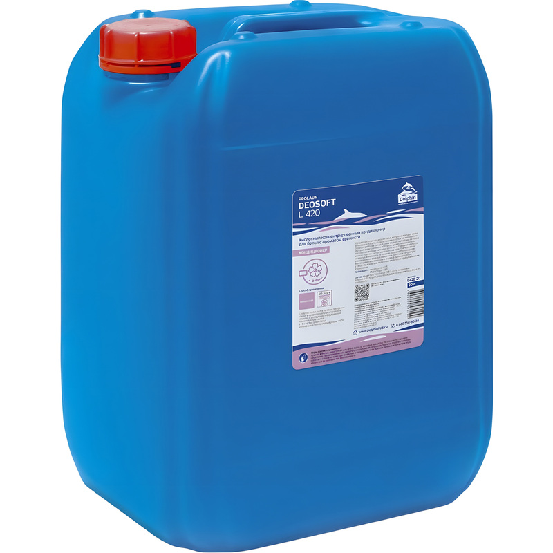 Изображение товара Кондиционер для белья Dolphin ProLaun Deo Soft 20 л концентрат для профессиональной стирки