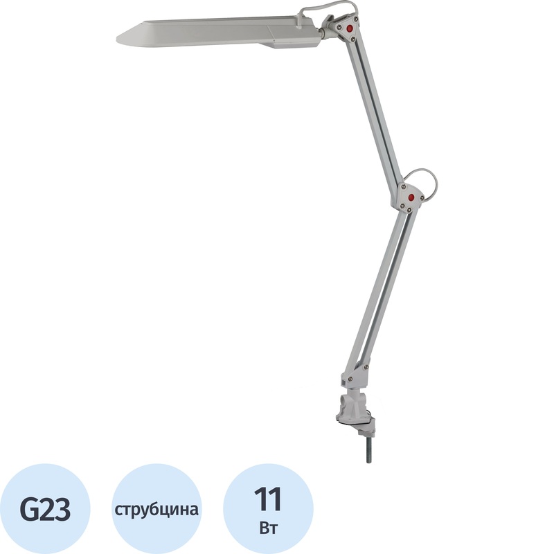 Изображение товара Настольный светильник Эра NL-201 серебристый классический с регулировкой