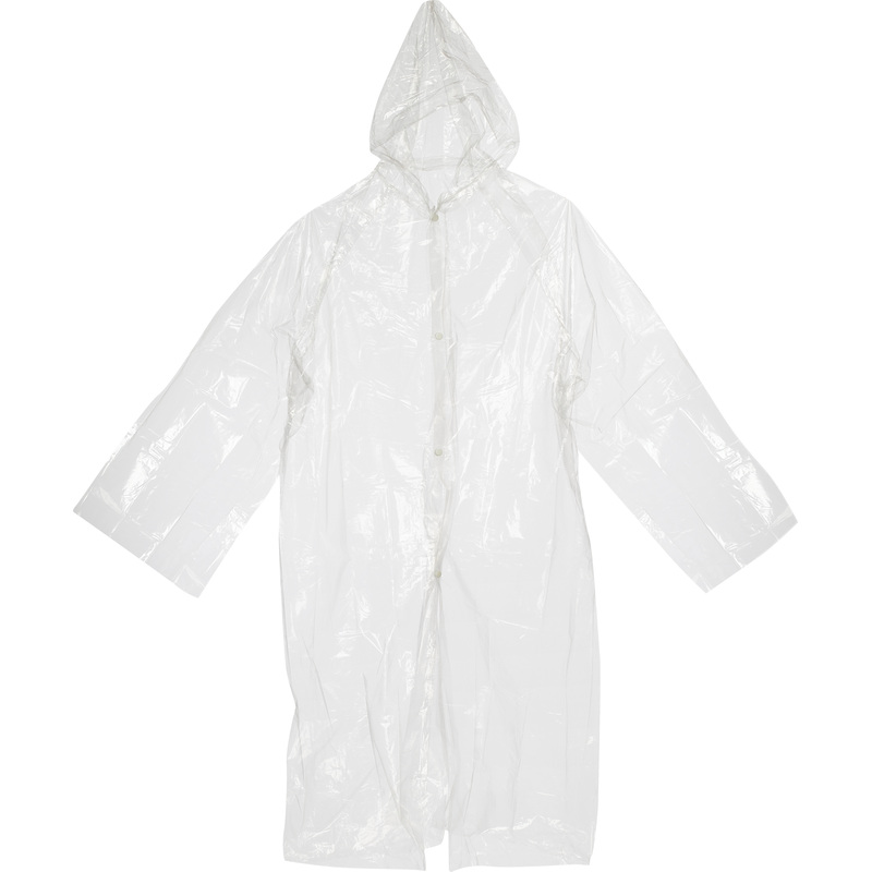Изображение товара Дождевик Garden Show прозрачный размер М кнопки защита от дождя