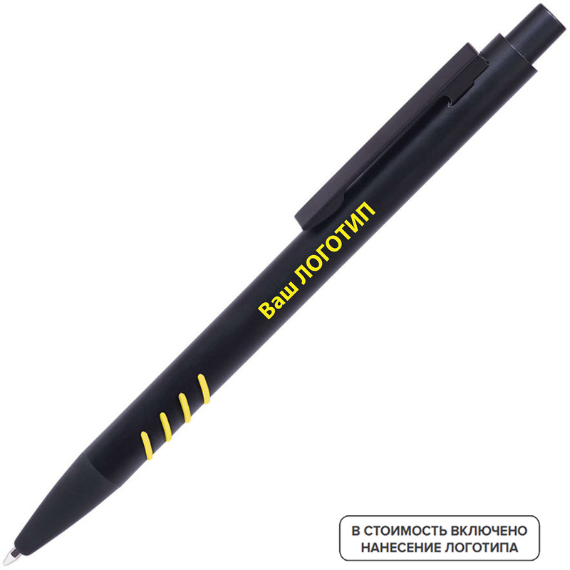 Изображение товара Ручка шариковая автоматическая B1 Tattoo с логотипом синяя 1 мм