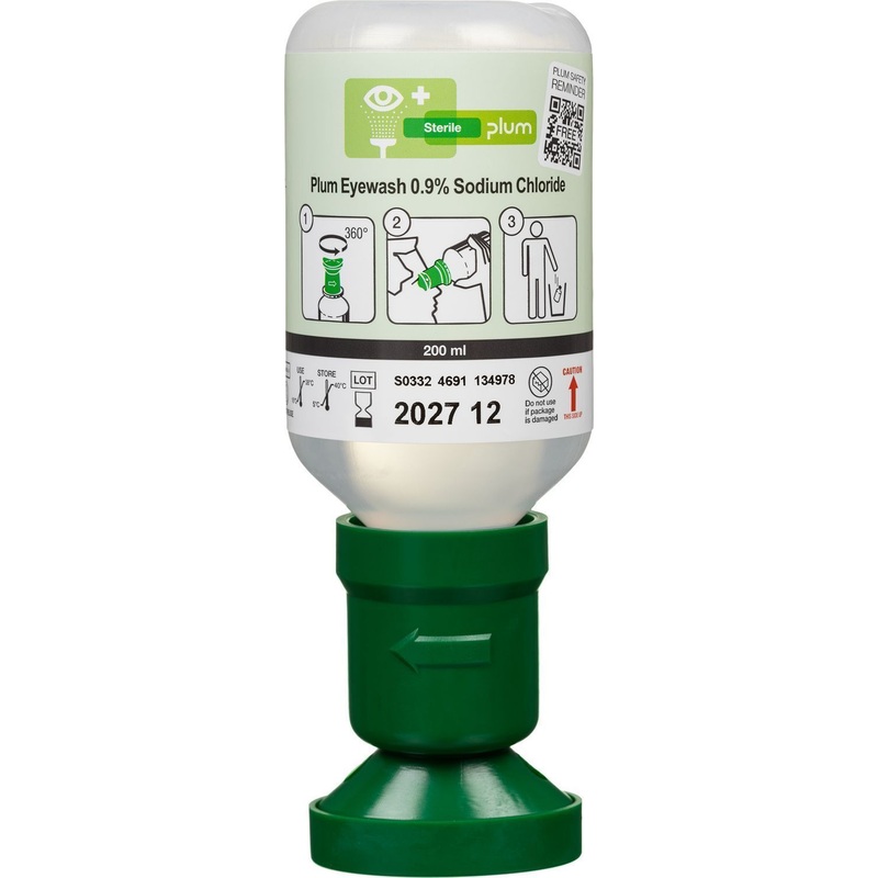 Изображение товара Раствор для промывания глаз Plum EyeWash 0.9% Sodium Chloride 200 мл (6494)