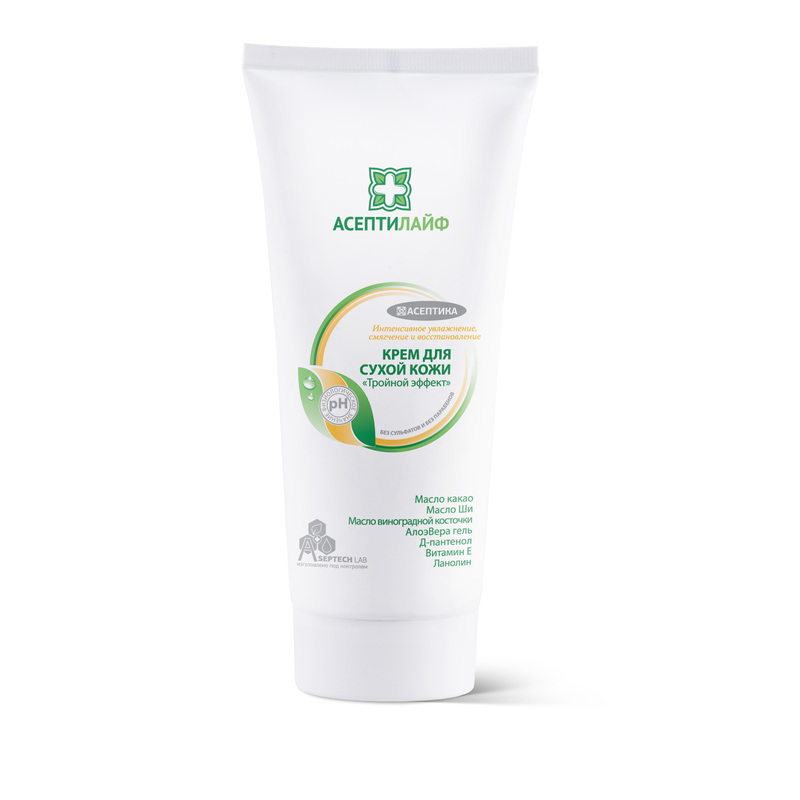 Изображение товара Защитный крем для тела АсептиЛайф 150 мл для сухой и чувствительной кожи