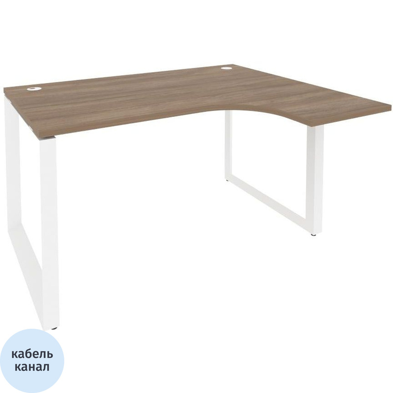 Изображение товара Эргономичный стол ONIX-О правый дуб аризона/белый 1380х1180 мм