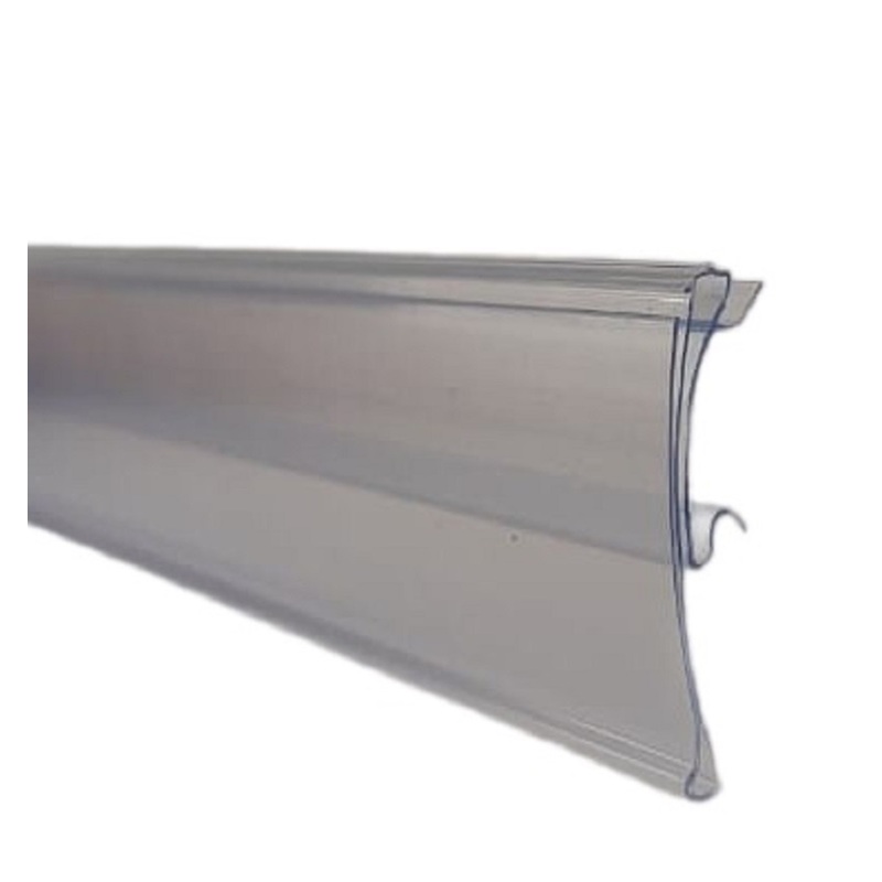 Изображение товара Ценникодержатель полочный HSAC 39 прозрачный 1238 мм 70 штук упаковка