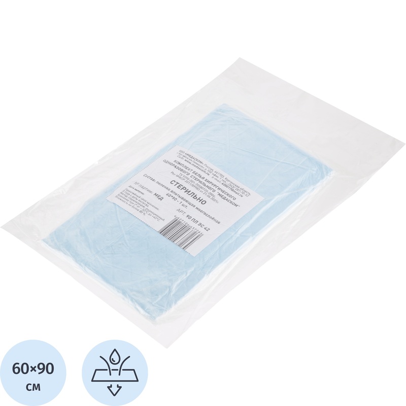 Изображение товара Одноразовая впитывающая пеленка 60x90 см Медаском My Nanny для медицинских процедур