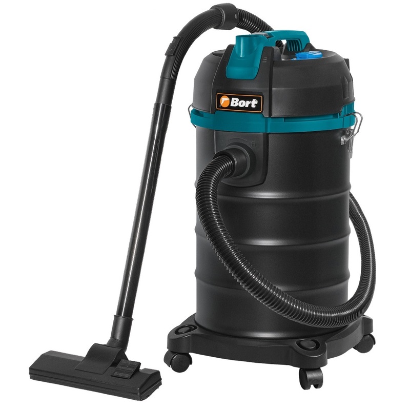 Изображение товара Строительный пылесос Bort BSS-1530 BLACK для сухой и влажной уборки