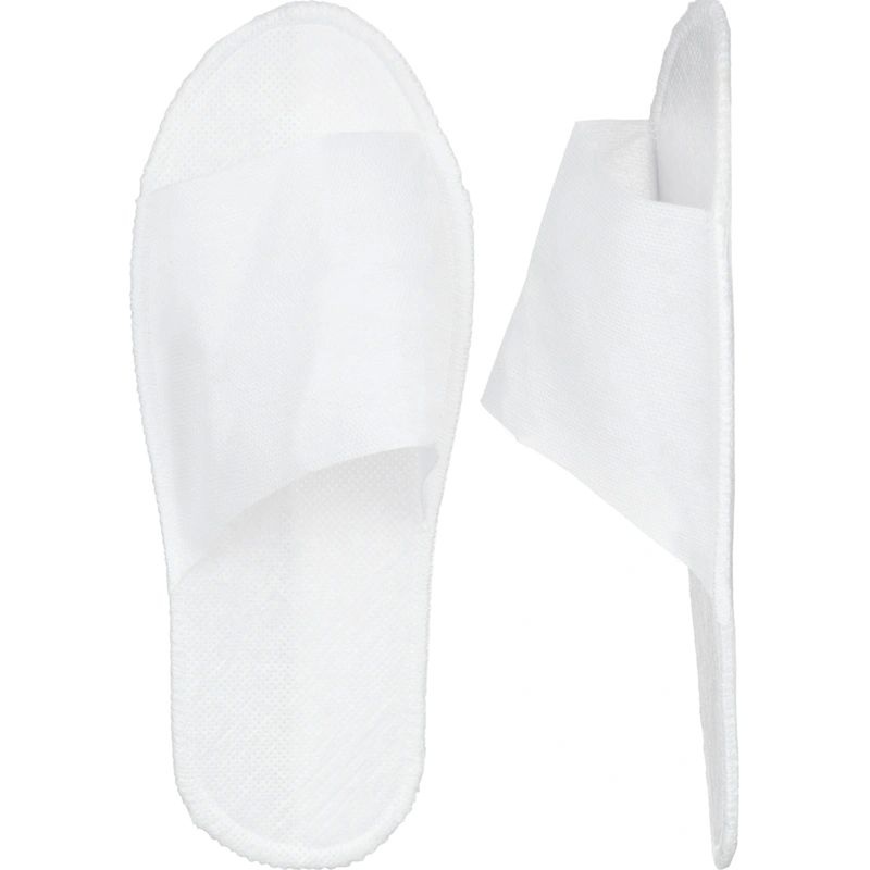 Изображение товара Уцененные одноразовые тапочки из спанбонда белые 150 пар упаковка