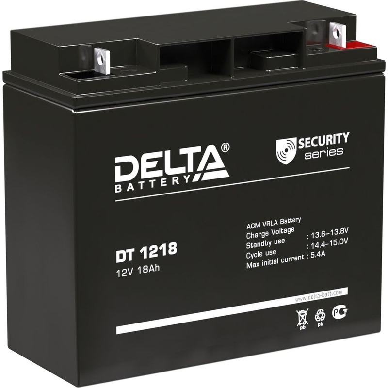 Изображение товара Батарея для ИБП Delta DT 1218 12 В 18 Ач