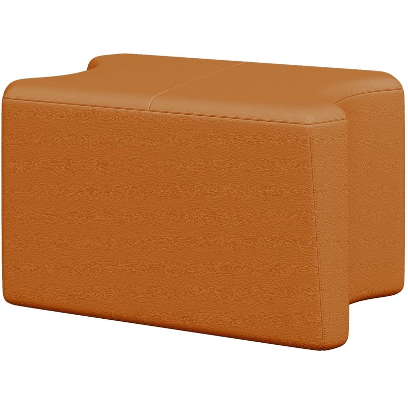 Изображение товара Модуль диван прямой Молекула Mol1 одноместный оранжевый (искусственная кожа)