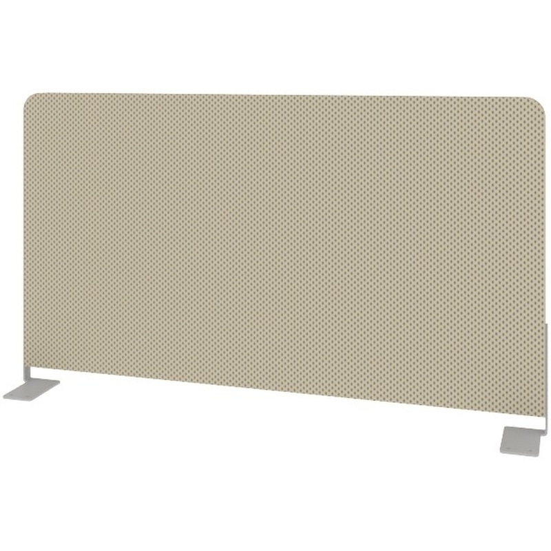 Изображение товара Экран к столу Metal System Style Б.ТЭКР-72 боковое крепление бежевый 720х28х390 мм