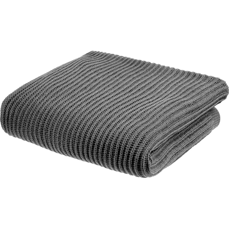 Изображение товара Плед Very Marque Shirr полушерсть 125x170 см серый