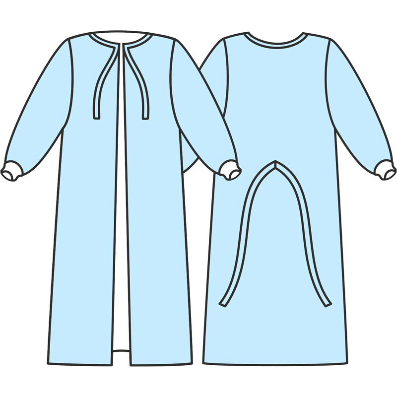 Изображение товара Халат одноразовый хирургический Пелигрин 48-54 (2 штуки в упаковке)