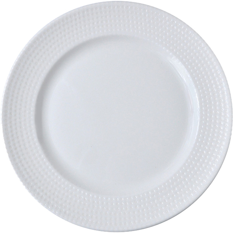 Изображение товара Универсальная фарфоровая тарелка Bonna Пьюре Дот Банкет 27 см белая для ресторанов и дома