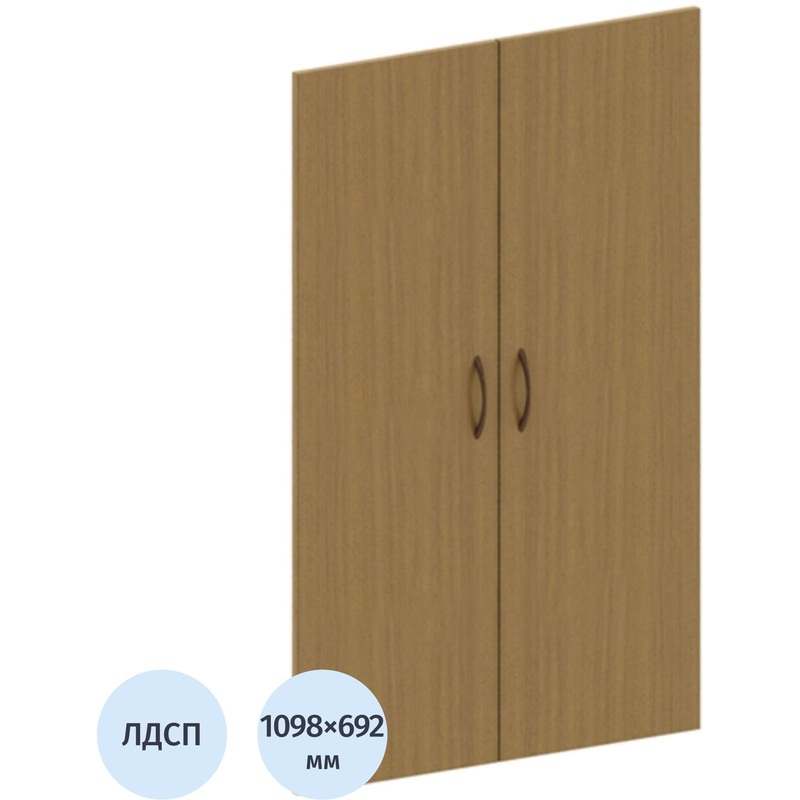 Изображение товара Двери средние Канц ДК36.9 (орех, 692х1098 мм, 2 штуки)