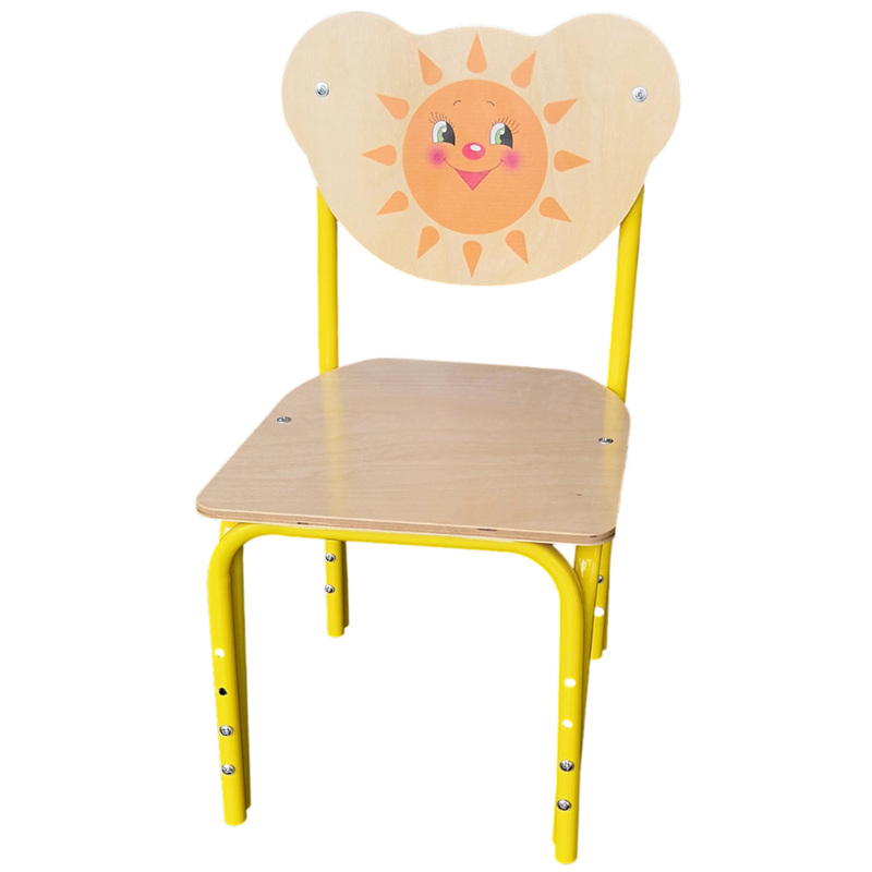 Изображение товара Детский регулируемый стул Кузя с рисунком желтый рост 1-3 лет