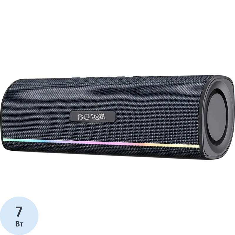 Изображение товара Акустическая система BQ PBS2001 чёрная с подсветкой Bluetooth водостойкая