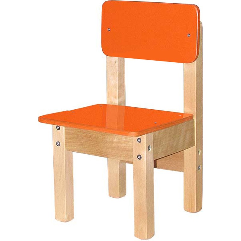 Изображение товара Стул детский (оранжевый, рост 3)