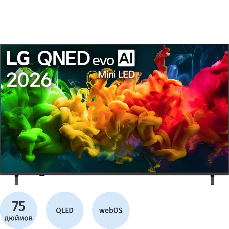Изображение товара LG 75QNED80B6A 75" UHD Smart TV с Mini LED и HDR