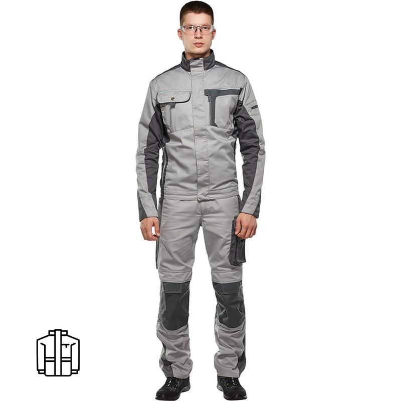 Изображение товара Мужская рабочая летняя куртка со светоотражающим кантом 64-66 см Россия