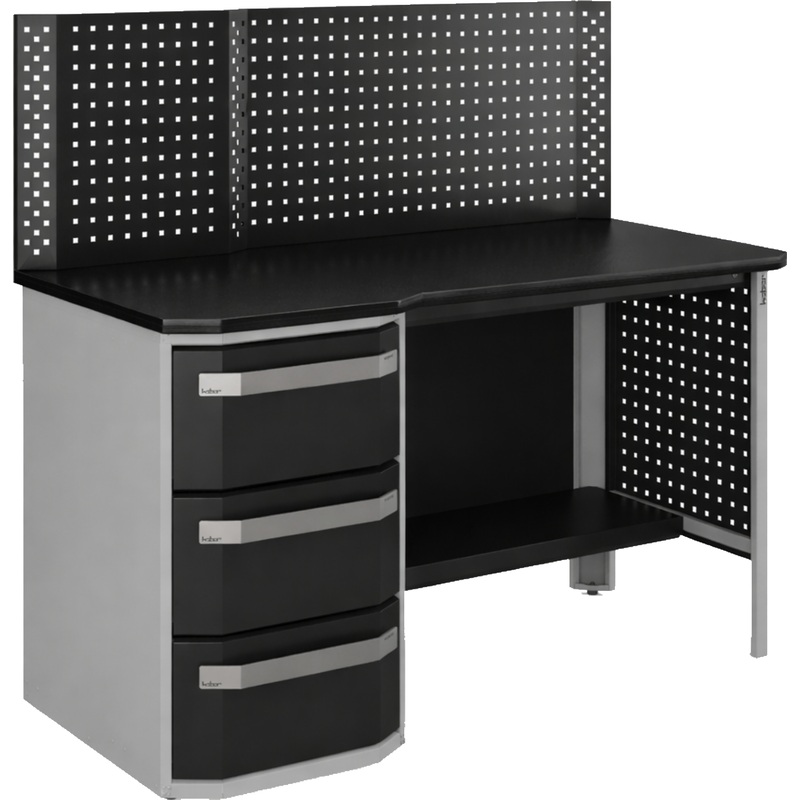 Изображение товара Верстак слесарный Кобор MW.1L/P1-150/70 M3 (серый, 1500х700х870 мм)