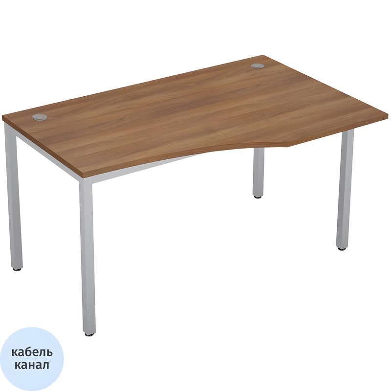 Изображение товара Эргономичный правый стол Avance 6М.023 с кабель-каналом для офиса и дома