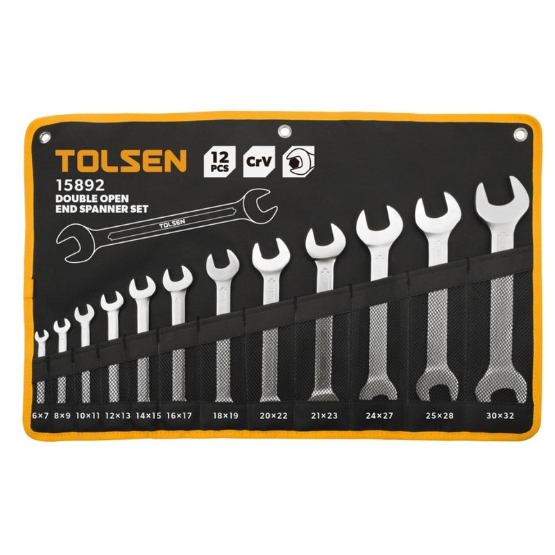 Изображение товара Набор ключей рожковых Tolsen 6-32 мм 12 предметов (TT15892)
