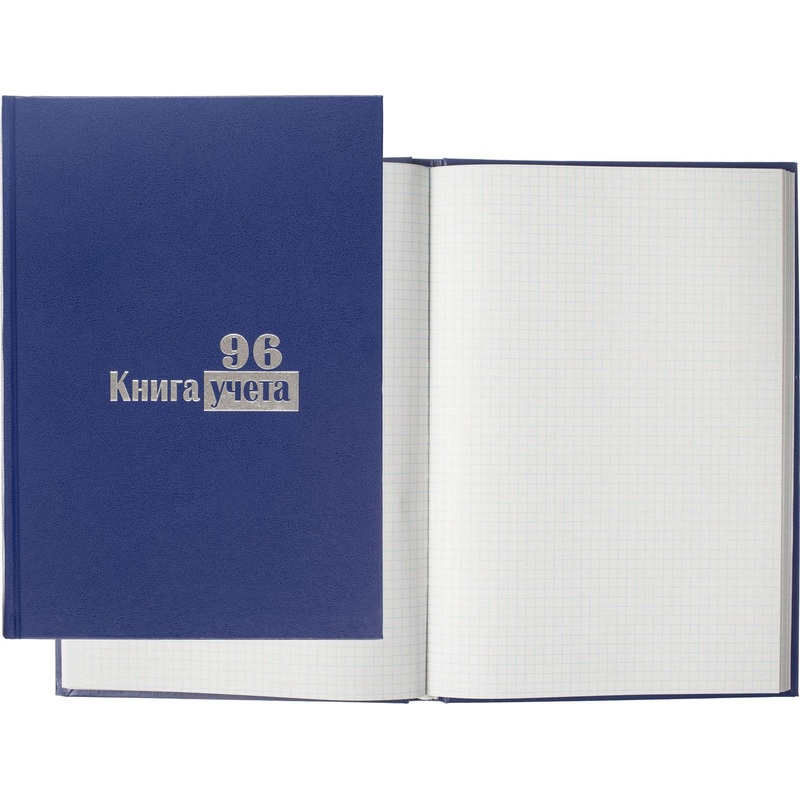 Изображение товара Книга учета 96 листов А4 в клетку с бумвиниловой обложкой