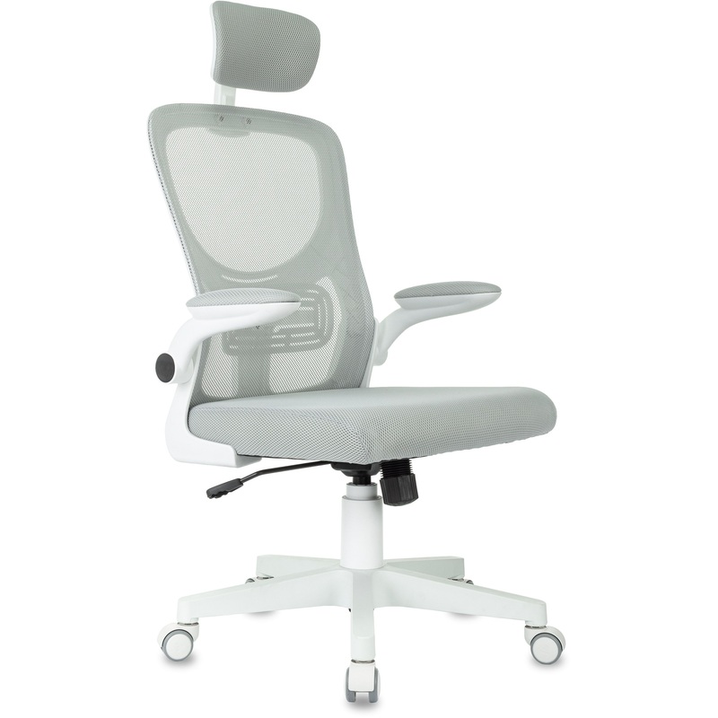 Изображение товара Кресло для руководителя Бюрократ MC-W101-H светло-серое (сетка/ткань, пластик)