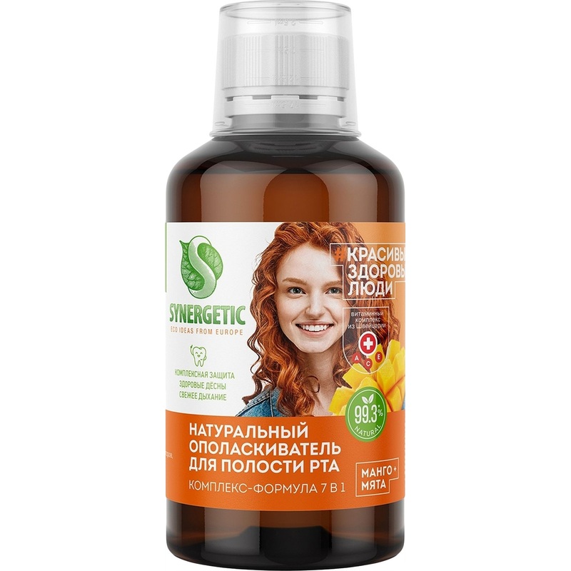 Изображение товара Опаласкиватель для полости рта Synergetic комплекс-формула 7 в 1 200 мл натуральный
